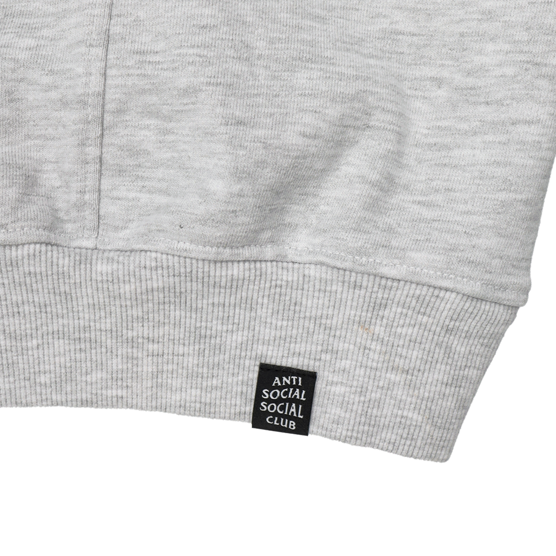 안티 소셜 소셜 클럽 오지 로고 하프 집 - 헤더 그레이(Anti Social Social Club OG Logo Half-Zip Heather Grey) - 5