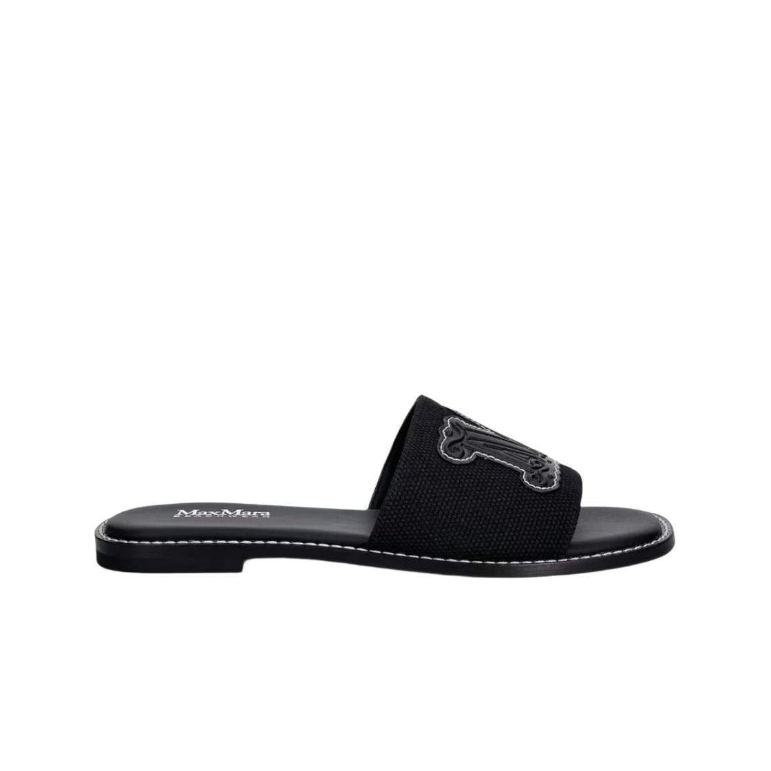 (W) 막스마라 카우카소 슬리퍼 블랙((W) Max Mara Caucaso Slippers Black)