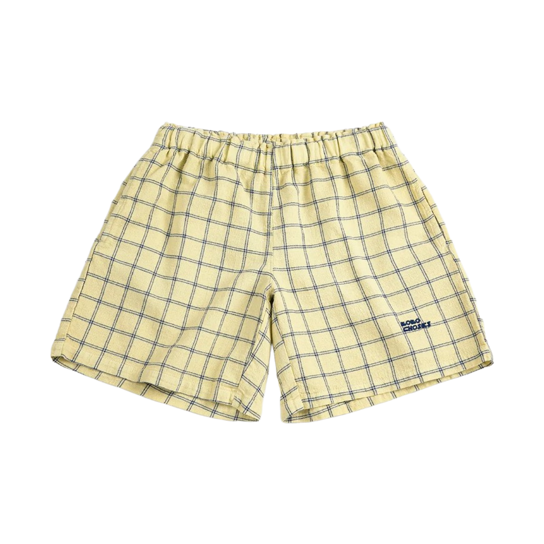 (키즈) 보보쇼즈 스파이시 윈도우 페인 우븐 버뮤다 쇼츠 옐로우((Kids) Bobo Choses Spicy Window Pane Woven Bermuda Shorts Yellow) - 1