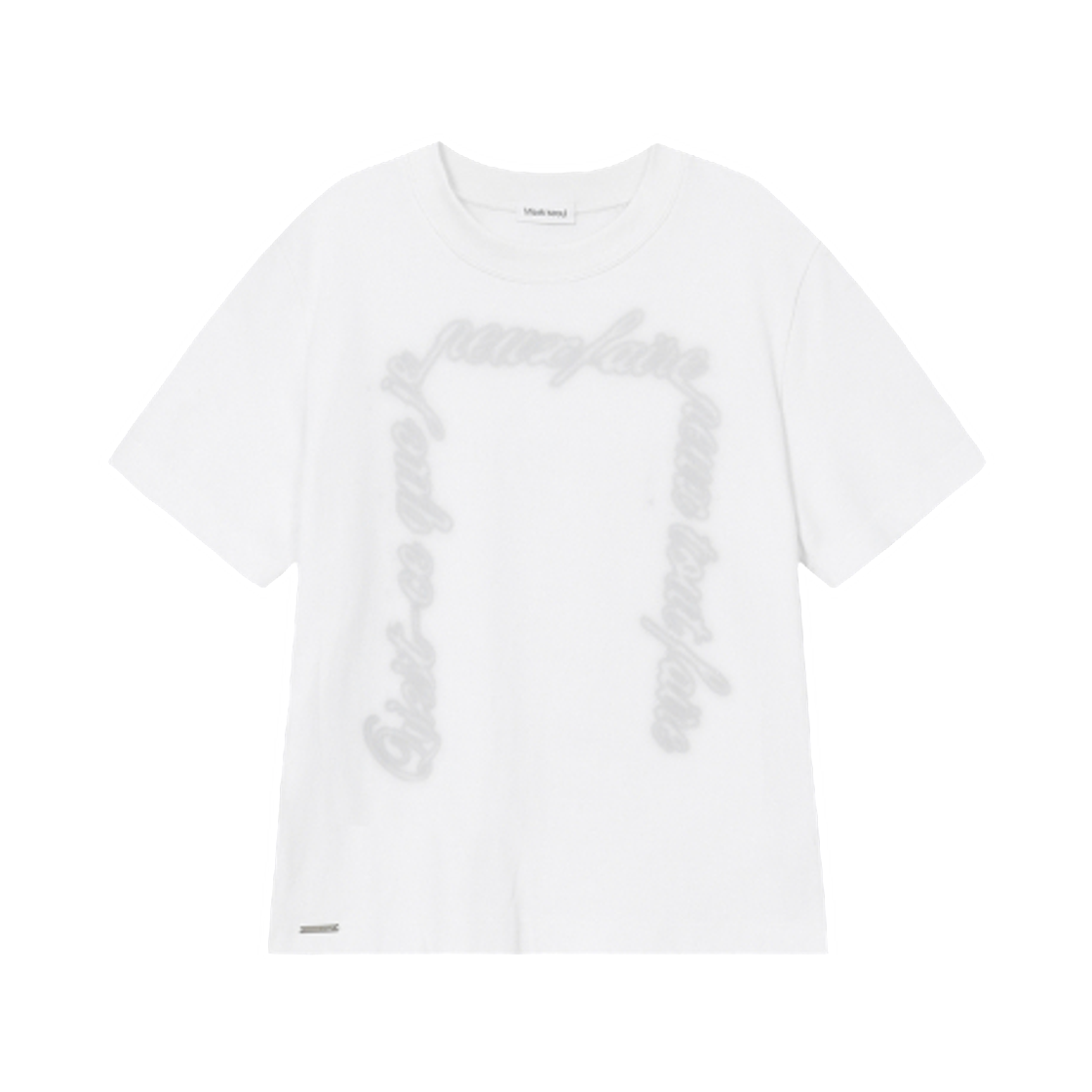 - (W) Miseki Seoul Chicano Lettering Short Sleeve White