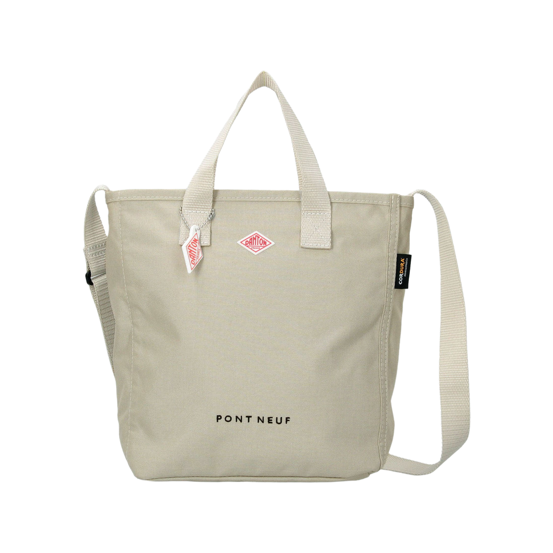 단톤 퐁 뇌프 코듀라 캔버스 투웨이 토트백 오이스터 화이트(Danton Pont Neuf Cordura Canvas 2Way Tote Bag Oyster White)