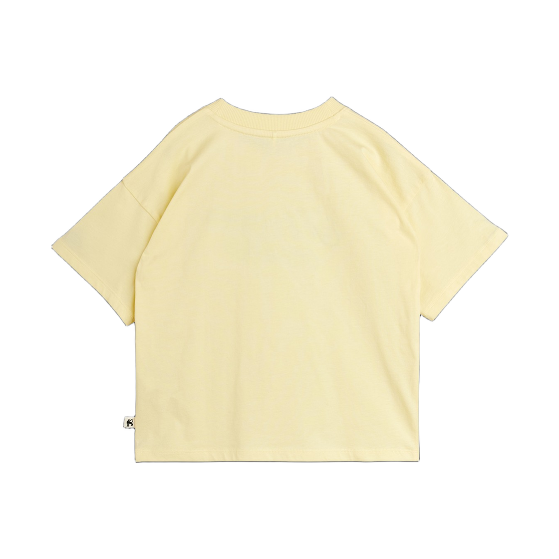(키즈) 미니 로디니 투 더 문 자수 티셔츠 옐로우((Kids) Mini Rodini To the Moon Embroidery T-Shirt Yellow) - 2