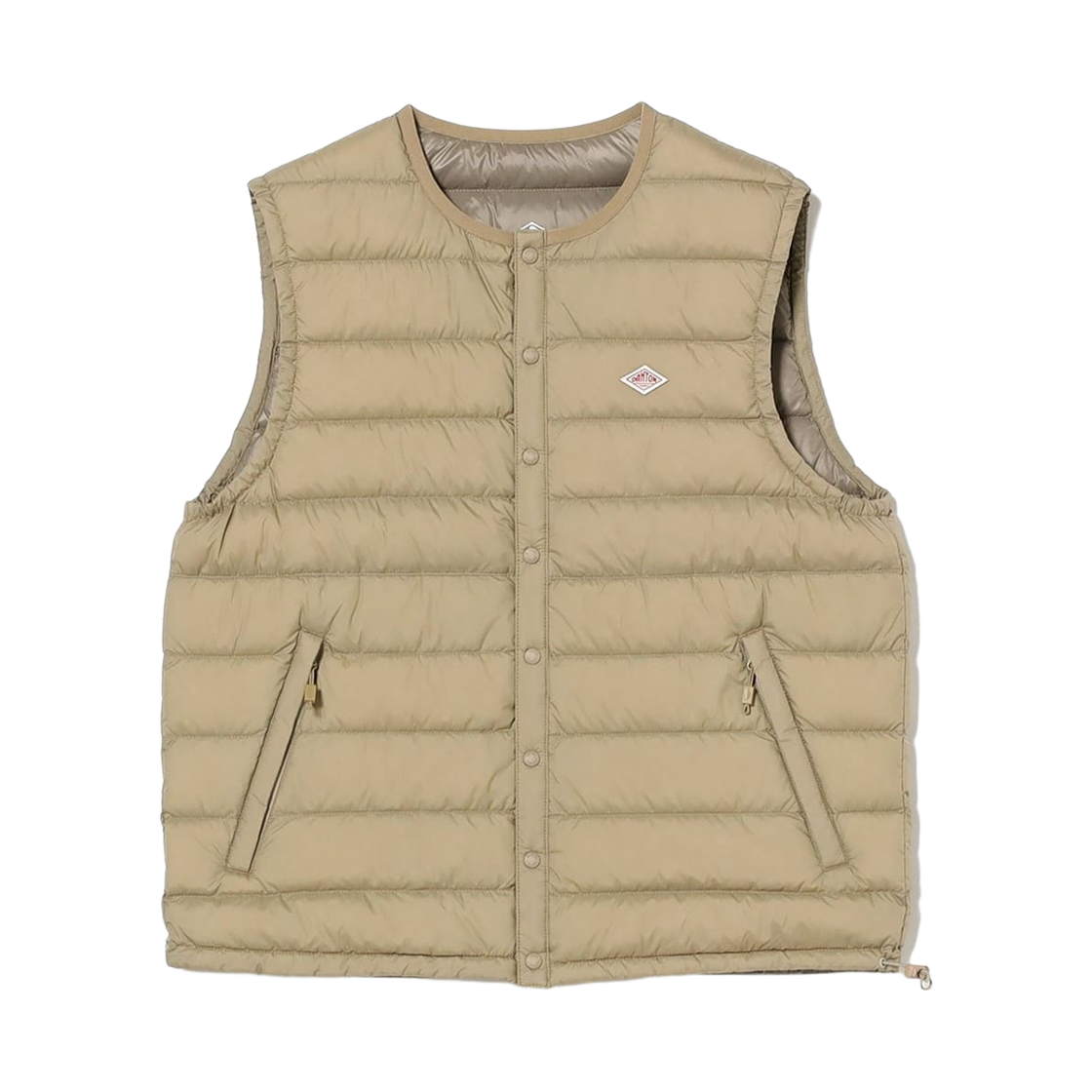 (W) 단톤 이너 다운 크루넥 베스트 샌드 베이지((W) Danton Inner Down Crewneck Vest Sand Beige)