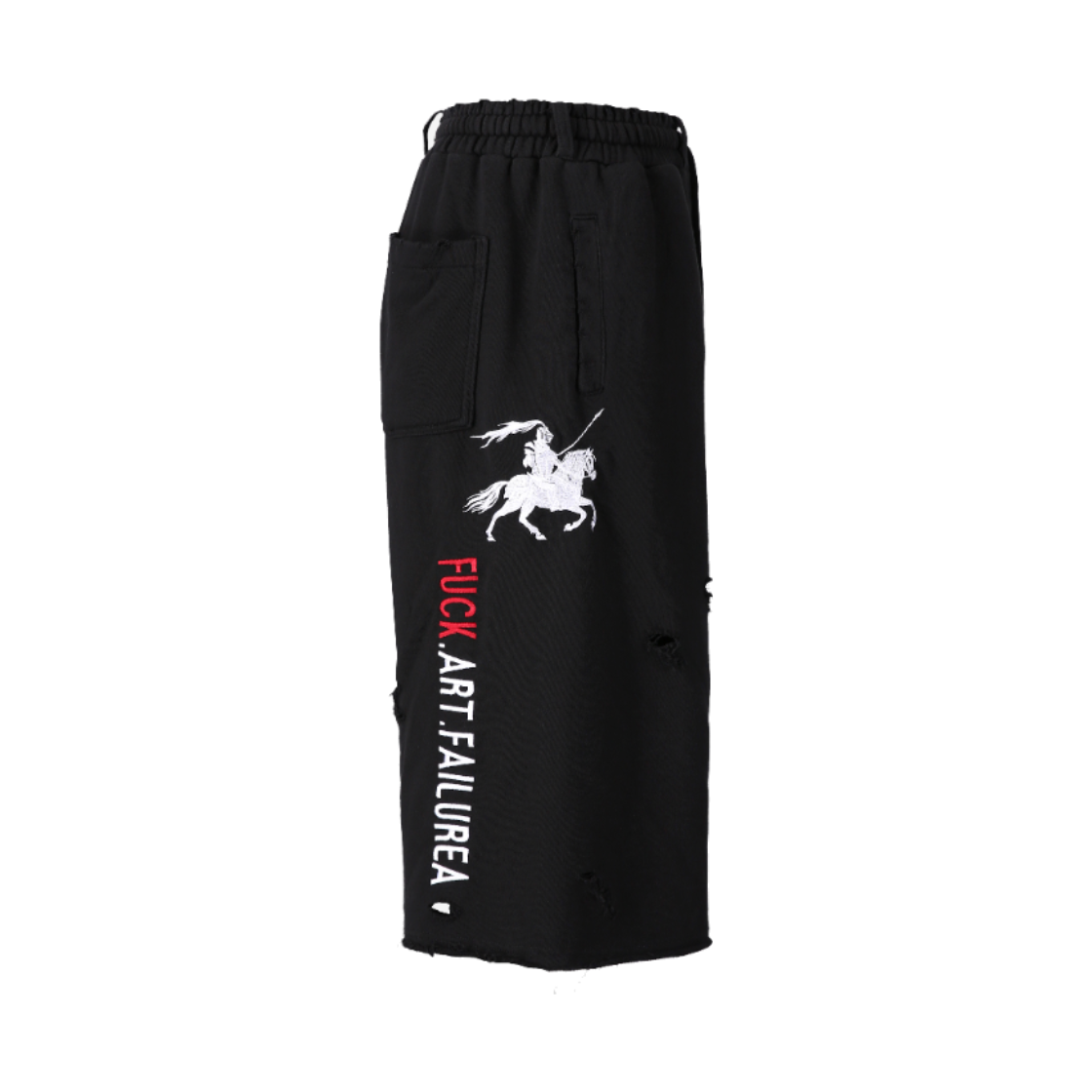 톤얼타이드 에프에이에프 스웻 버뮤다 팬츠 블랙(tornortied F.A.F Sweat Bermuda Pants
Black) - 2