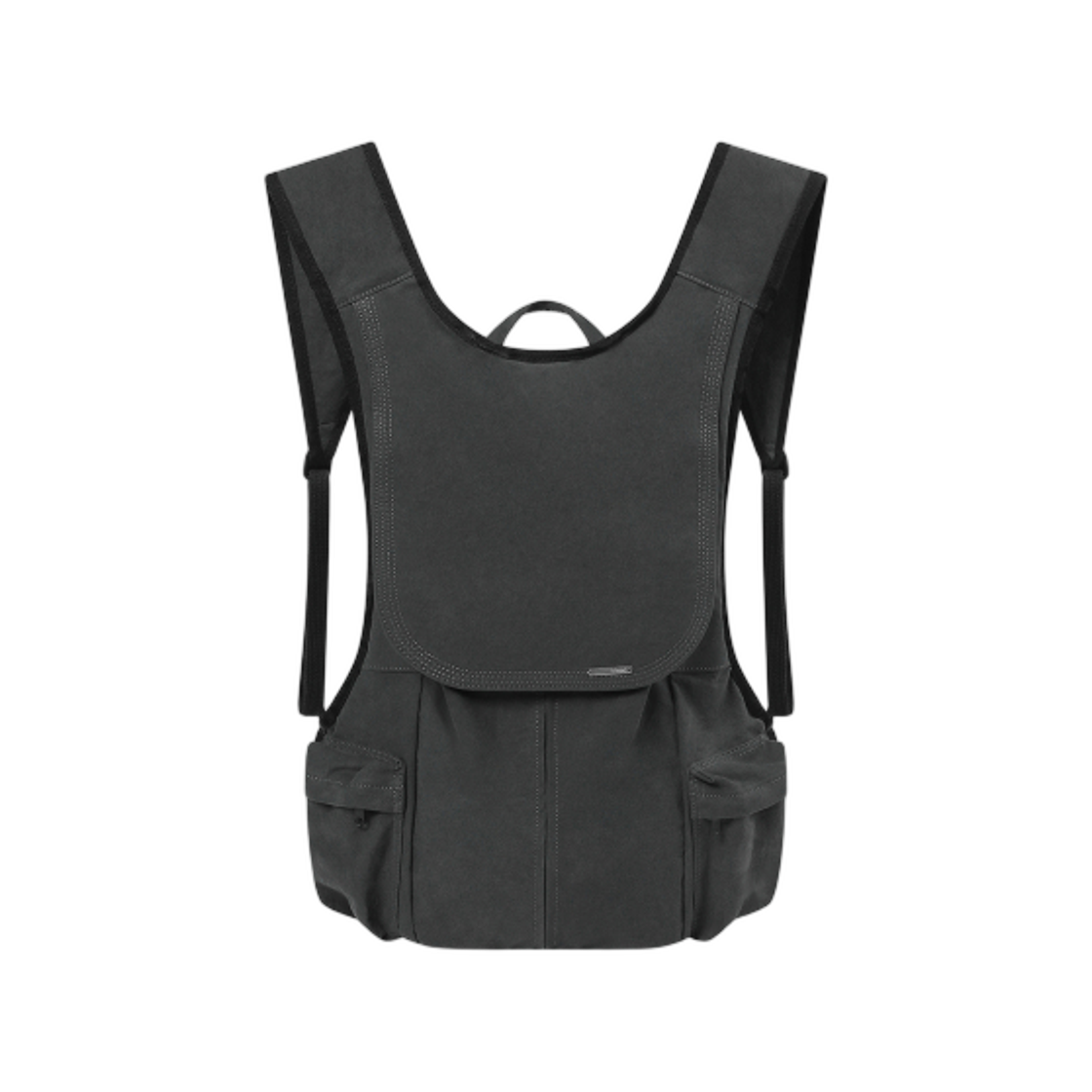 - Miseki Seoul Side Pocket Vest Backpack Charcoal