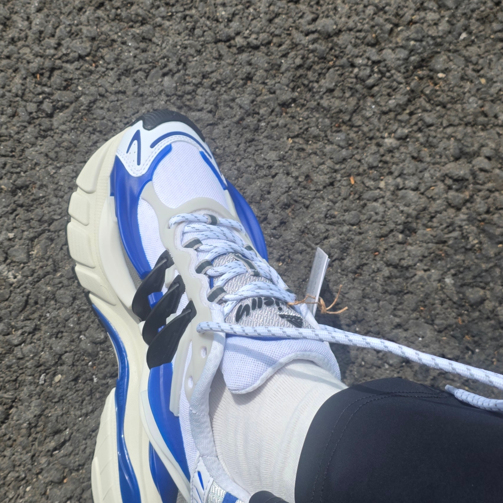 Adidas x Pharrell Williams Virginia Adistar Jellyfish Royal Blue Core Black 착용 스타일
