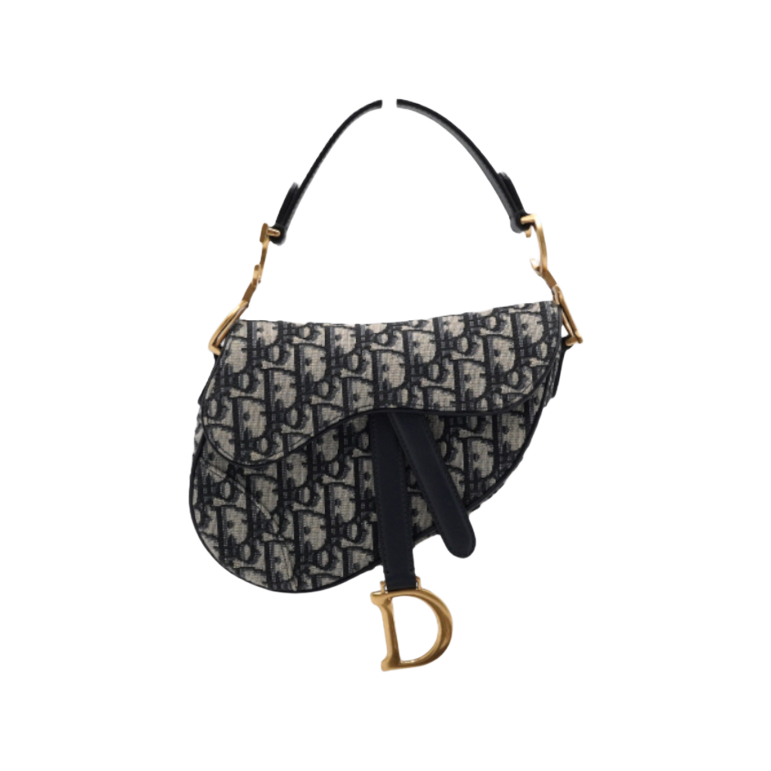 IT9FFIJDB3WV Dior Oblique Mini Saddle Tote Strap Bag