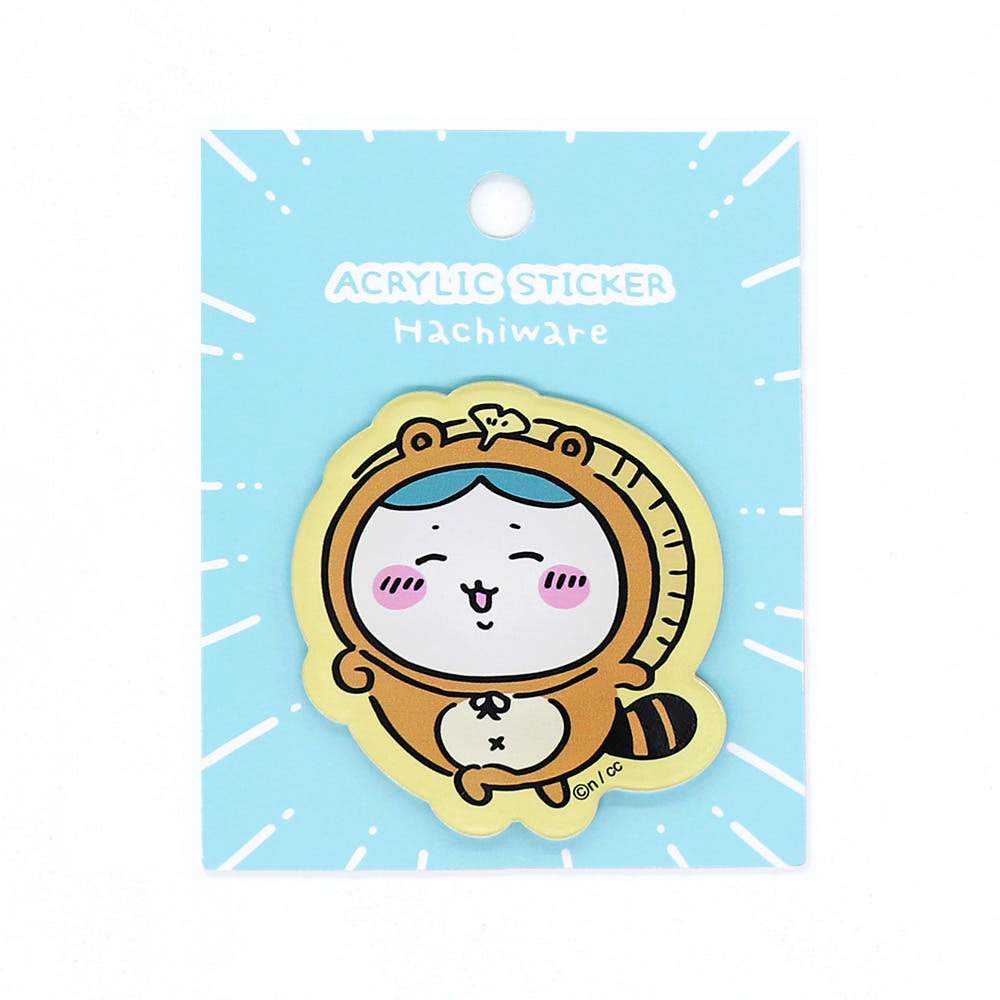 대원미디어 먼작귀 캐릭터 너구리 아크릴 스티커 3종(Daewonmedia Chiikawa Acrylic Deco Sticker Racoon 3 Tpye) - 5