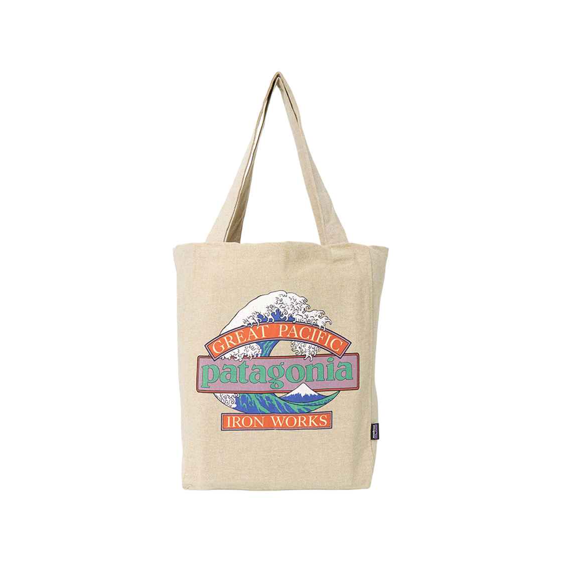 파타고니아 리사이클드 마켓 토트백 그레이트 웨이브 클래식 탄(Patagonia Recycled Market Tote Bag Great Waves Classic Tan) - 1
