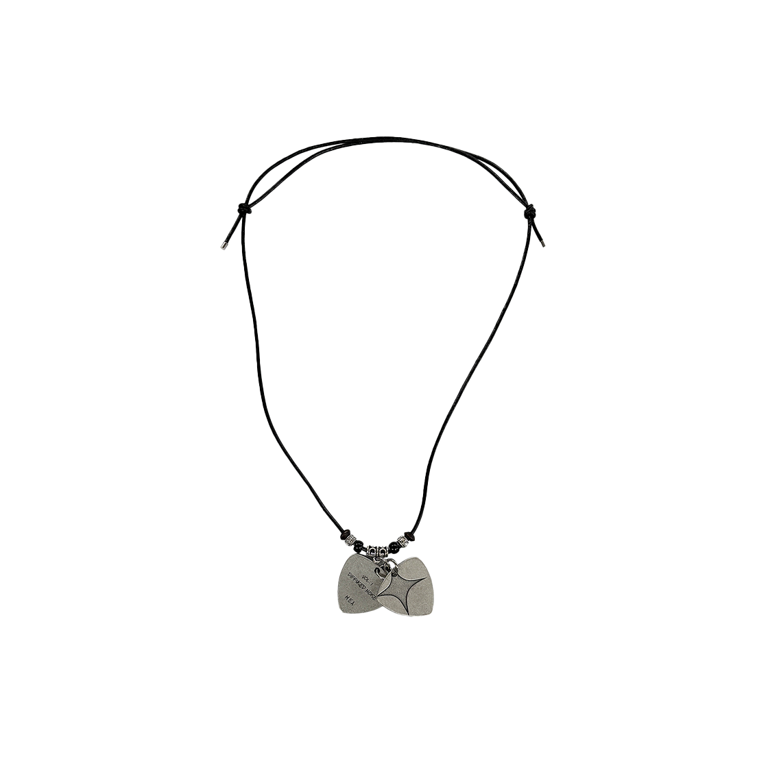 메아 아카이브 더블 피크 목걸이 앤틱 실버(Mea Archive Double Pick Necklace Antique Silver)