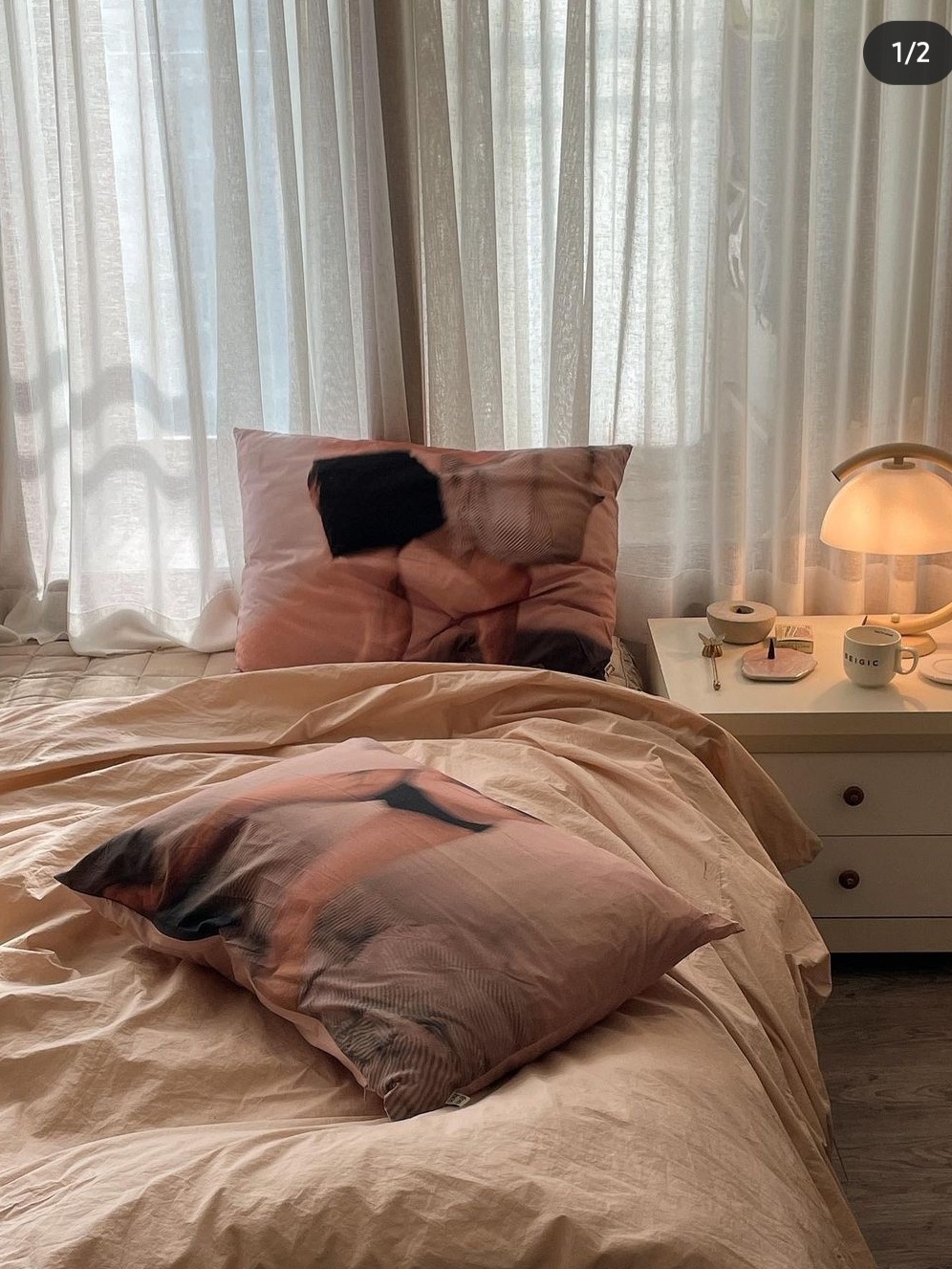 GONHEE Couple pillow cover set (2ea) 착용 스타일