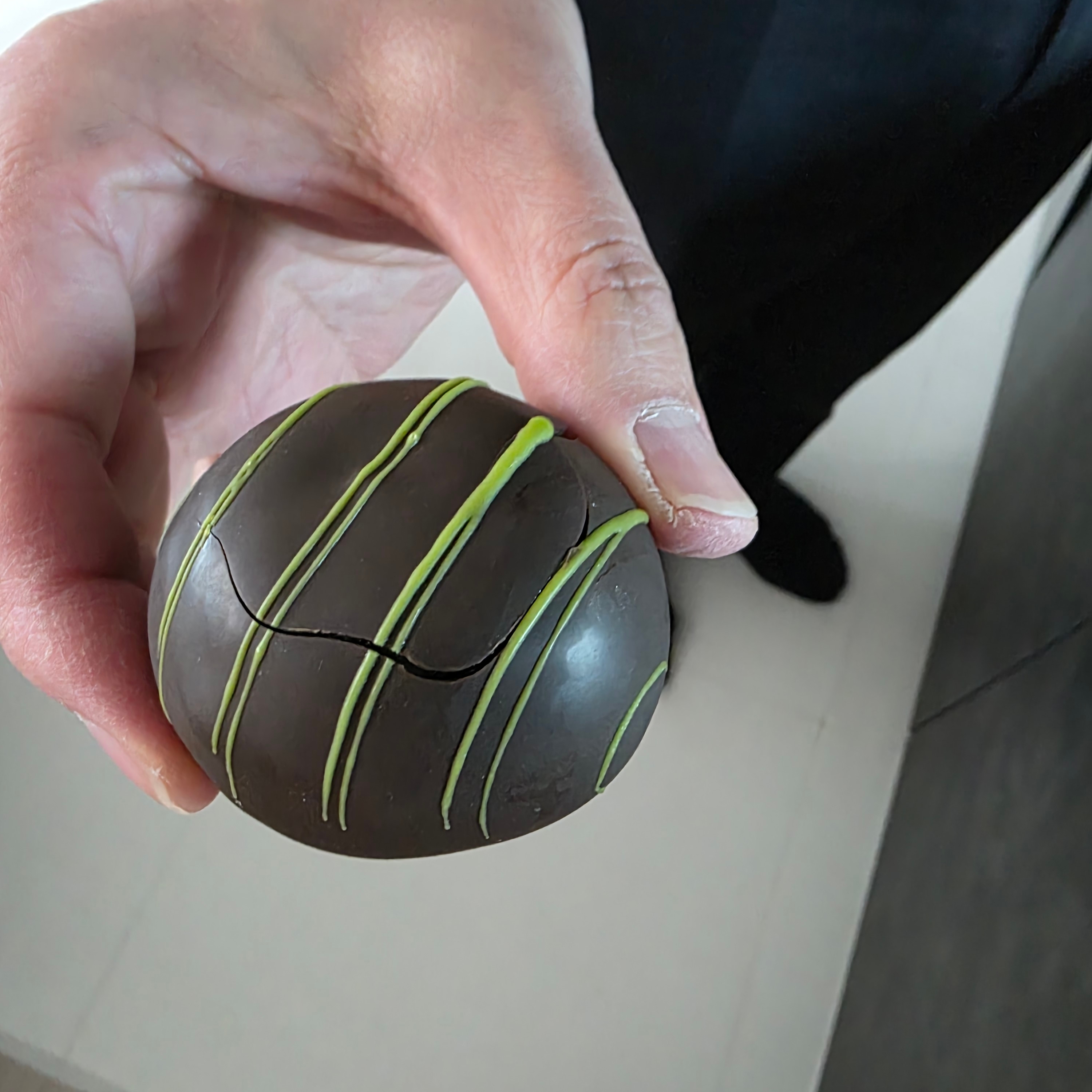 THE BAREUN TTEOK Choco Brulee Matcha Cream Tteok (70g *6EA) 1Box 착용 스타일 - 3