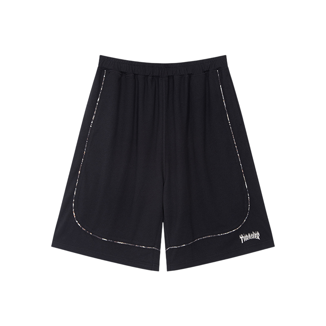 트레셔 플레임 유니폼 버뮤다 팬츠 블랙(Thrasher Flame Uniform Berbuda Pant Black)