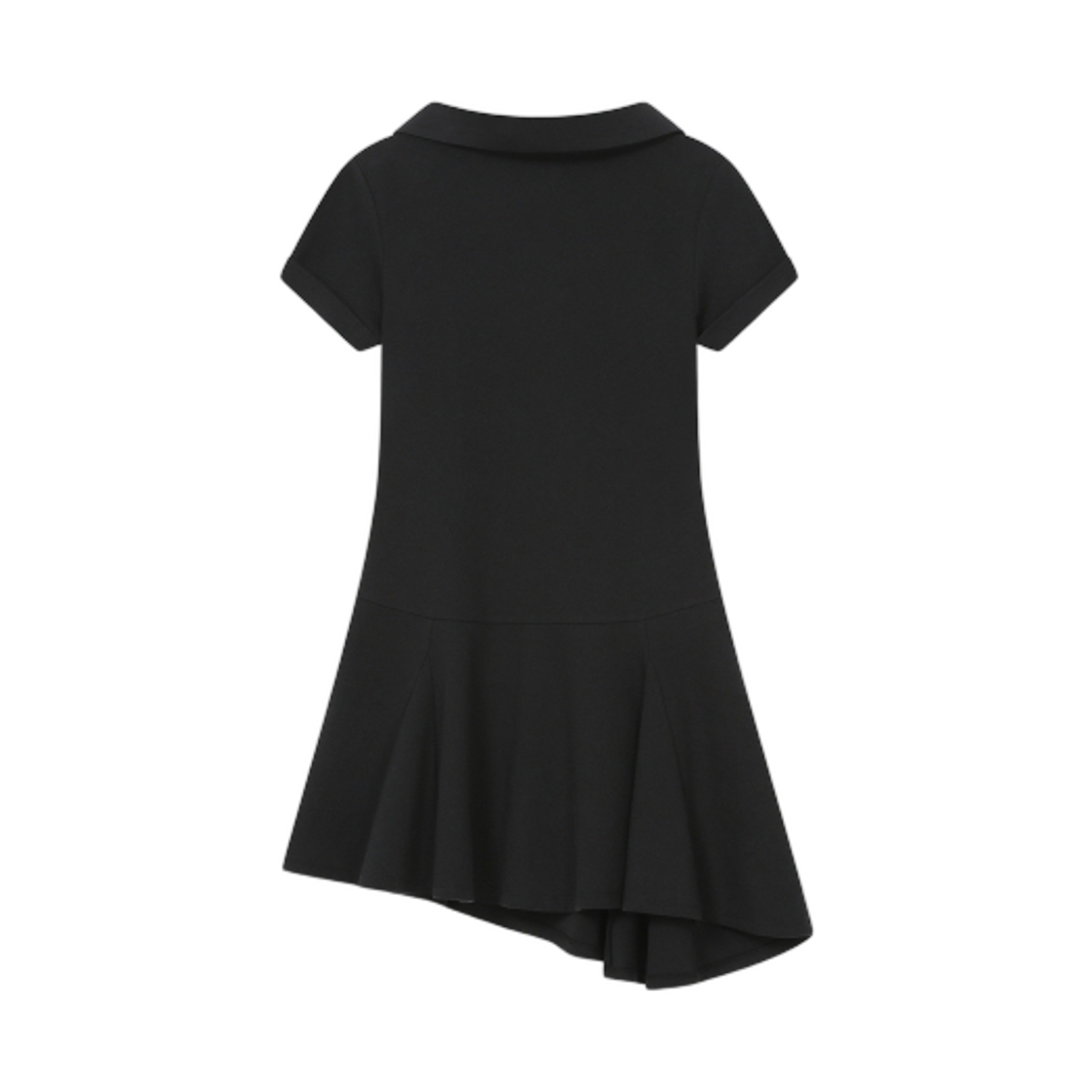 미세키서울 슬래쉬 버튼 플레어 원피스 블랙(Miseki Seoul Slash Button Flare One Piece Black) - 2