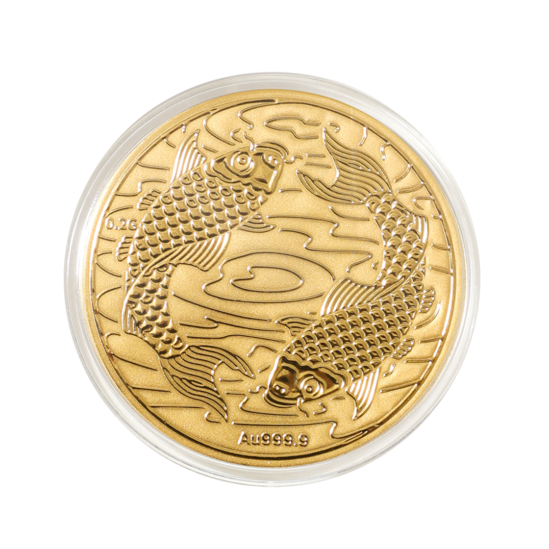 국제표준금거래소 비단잉어 순금 코인 골드바 0.2g(International Standard Gold -Solid Gold Coin Gold Bar 0.2g)