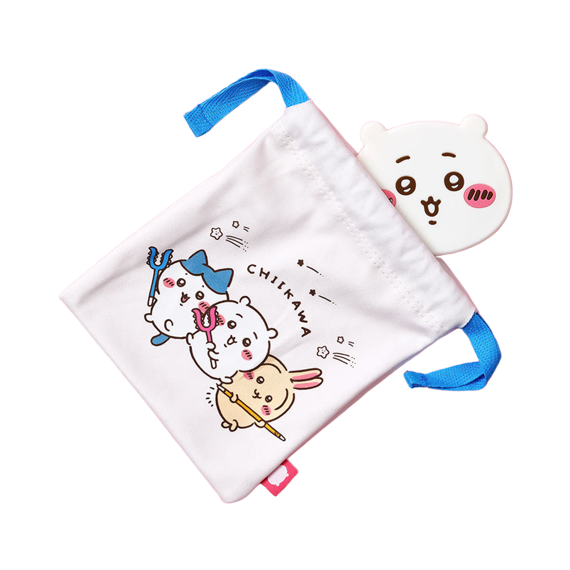 대원미디어 먼작귀 캐릭터 손거울 & 파우치 세트(Daewonmedia Chiikawa Handy Mirror Pouch Set)