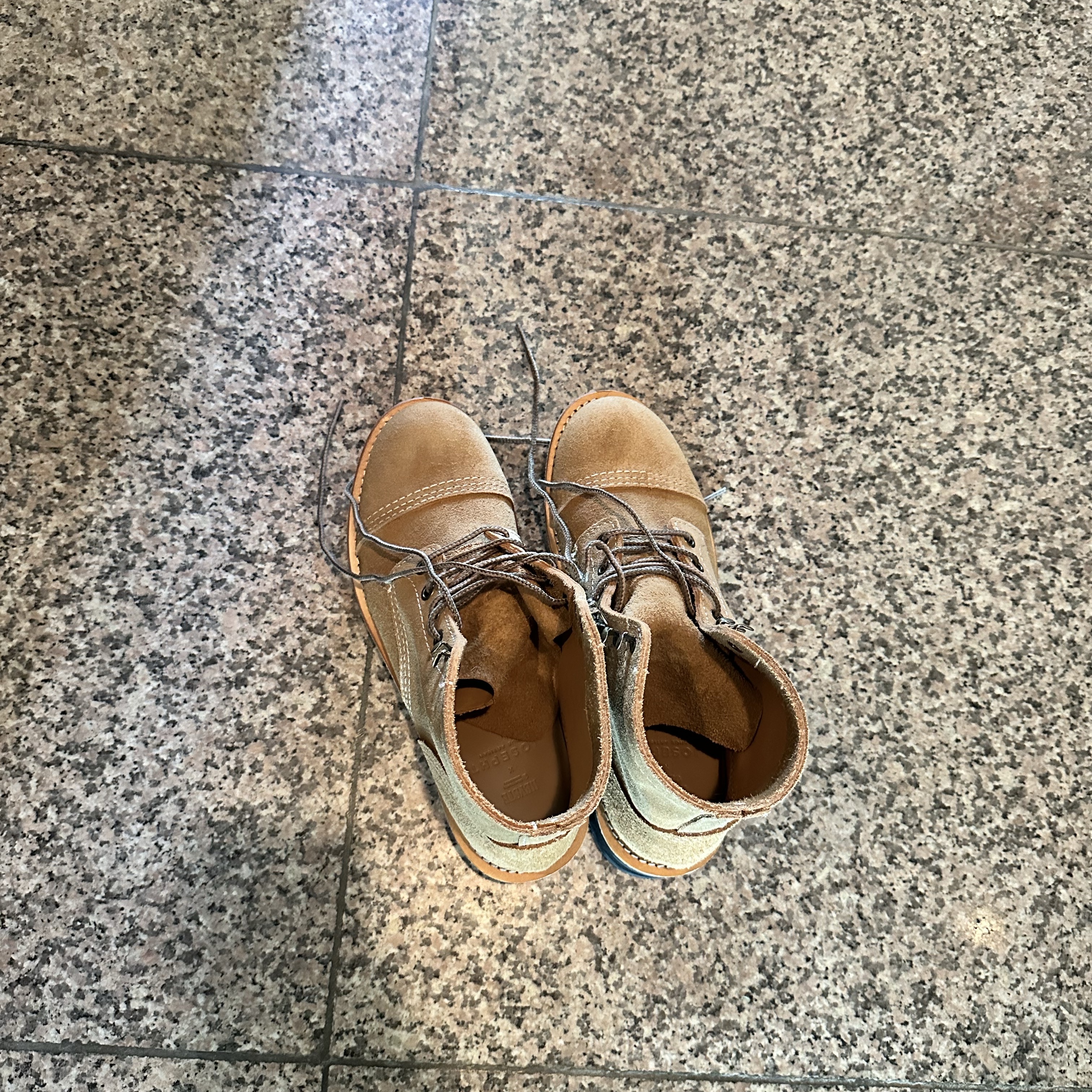 JOSEPHT WorkBoots Beige 착용 스타일