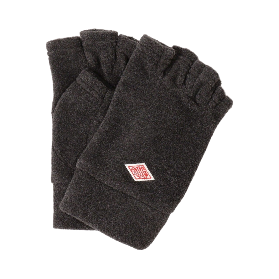 (W) 단톤 플리스 핑거리스 글러브 차콜 그레이((W) Danton Fleece Fingerless Gloves Charcoal Grey)