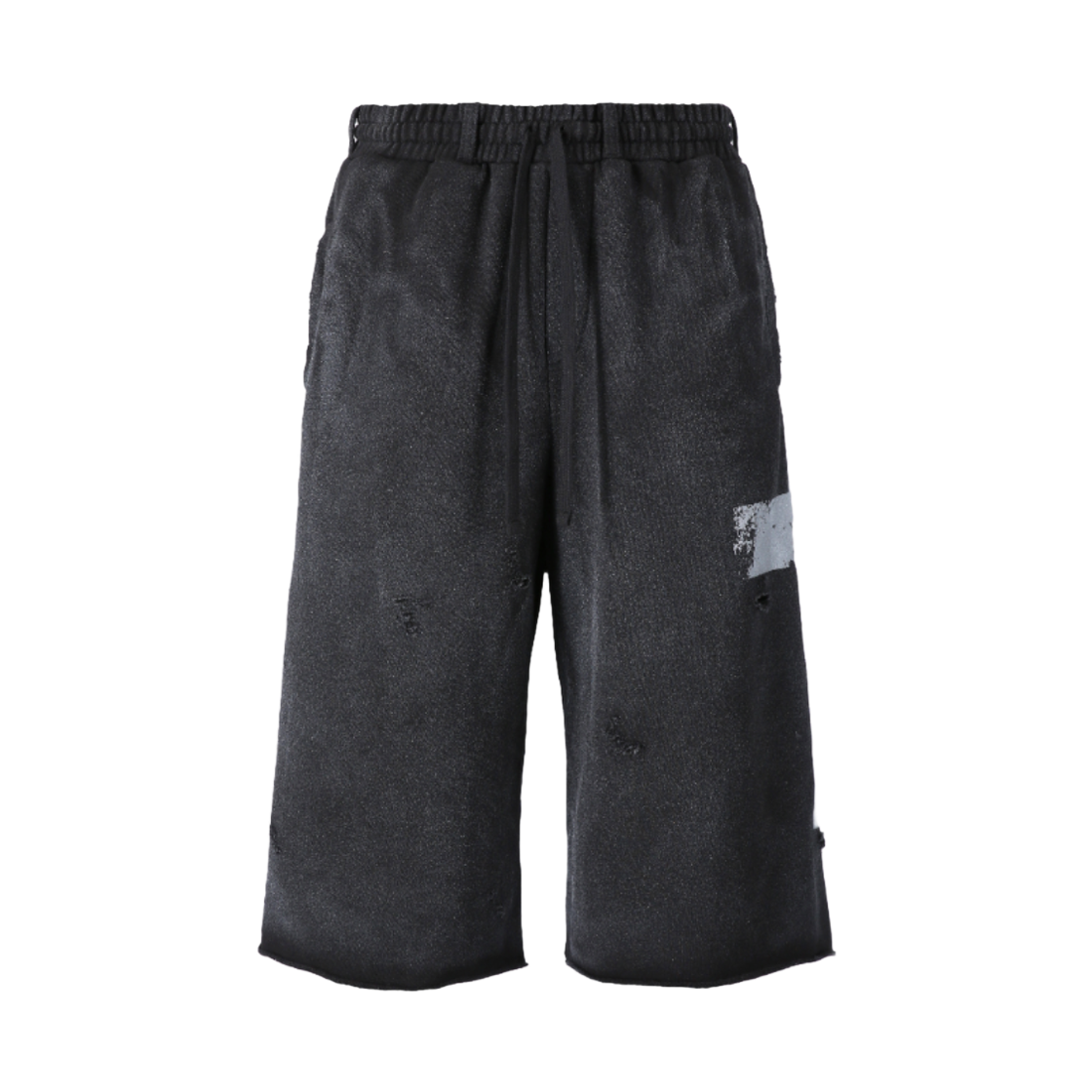 톤얼타이드 메시아 크로스 스웻 버뮤다 팬츠 블랙(tornortied Messiah Cross Sweat Bermuda Black)