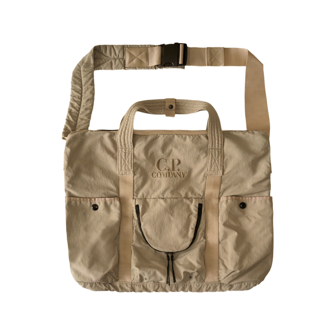 20CMAC182A110305G904 C.P. Company Twill Tote Bag Dove Grey - 26SS