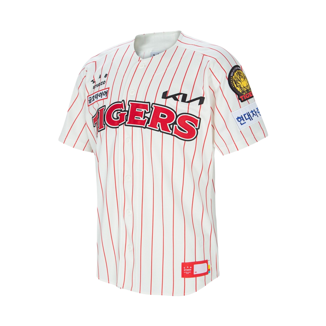 기아 타이거즈 x 아이앱 스튜디오 26 어센틱 아이앱 브랜드데이 유니폼 레드 (논 마킹 버전)(Kia Tigers x IAB Studio 26 Authentic IAB Brand Day Uniform Red (Non Marking Ver.)) - 1