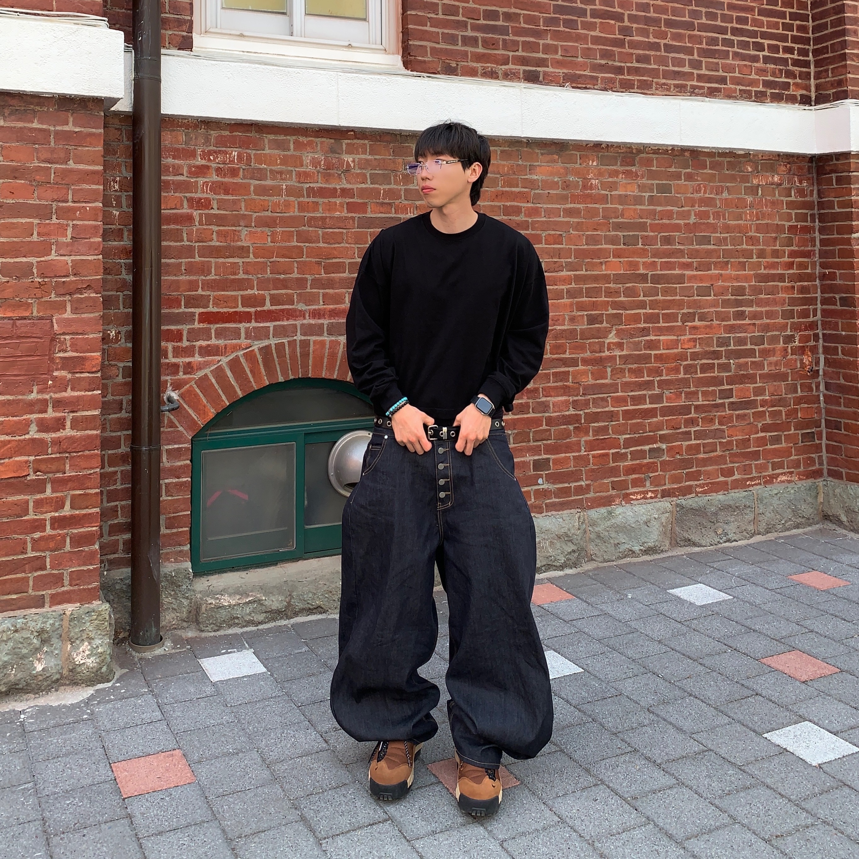 Nike x Sacai Magmascape SP Pecan 착용 스타일 - 2