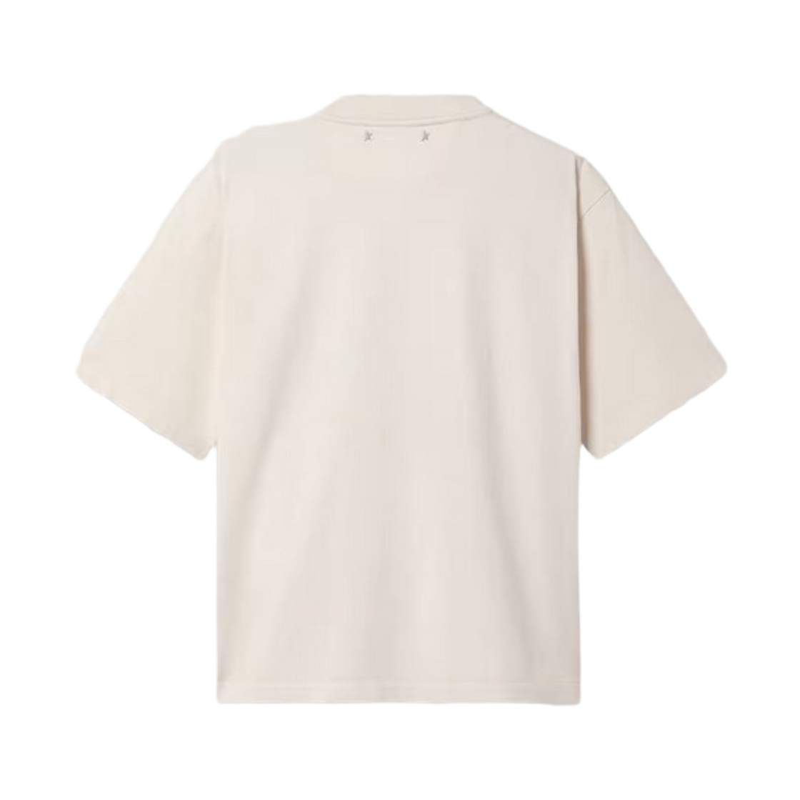 (W) 골든구스 스타 프린트 코튼 저지 티셔츠 헤리티지 화이트((W) Golden Goose T-Shirt in Cotton Jersey with Star Print Heritage White) - 2