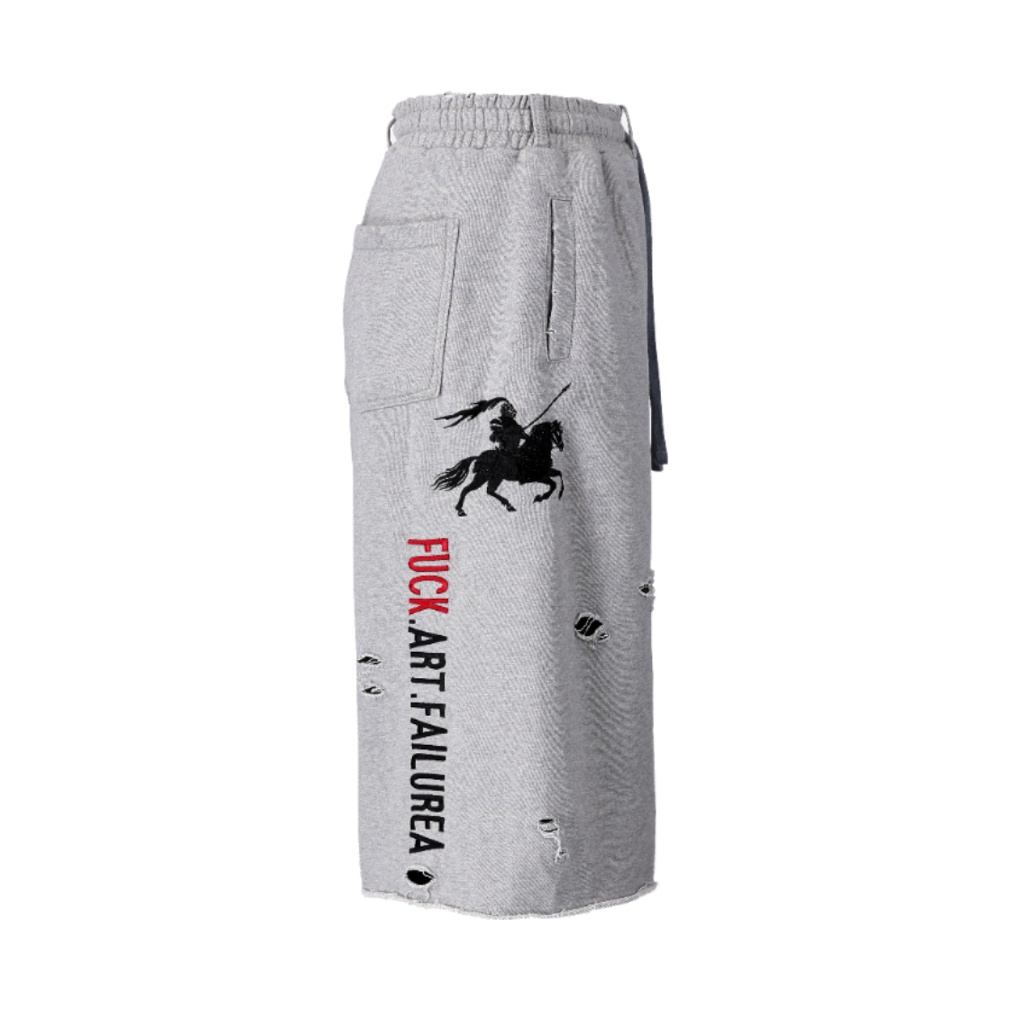 톤얼타이드 에프에이에프 스웻 버뮤다 팬츠 그레이(tornortied F.A.F Sweat Bermuda Pants
Gray) - 2