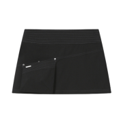(W) Miseki Seoul Stitch Pocket Mini Skirt Black