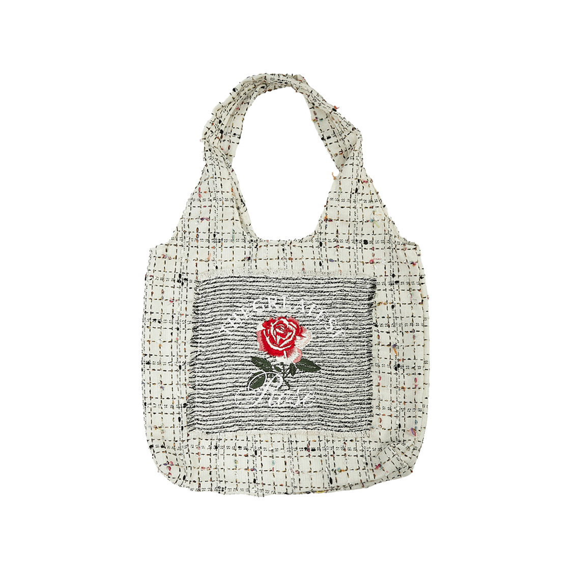 더그레이티스트 지티 로즈 트위드토트백 화이트(The Greatest GT Rose Tweed Totebag White) - 2