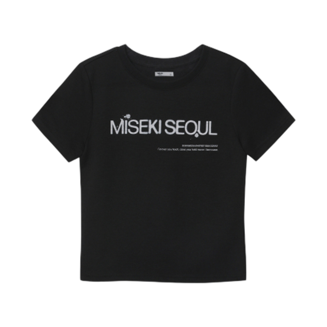 - (W) Miseki Seoul Logo Short Sleeves Black