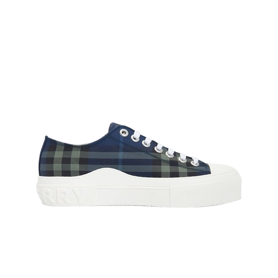 버버리 체크 스니커즈 네이비 그린(Burberry Check Sneakers Navy Green)