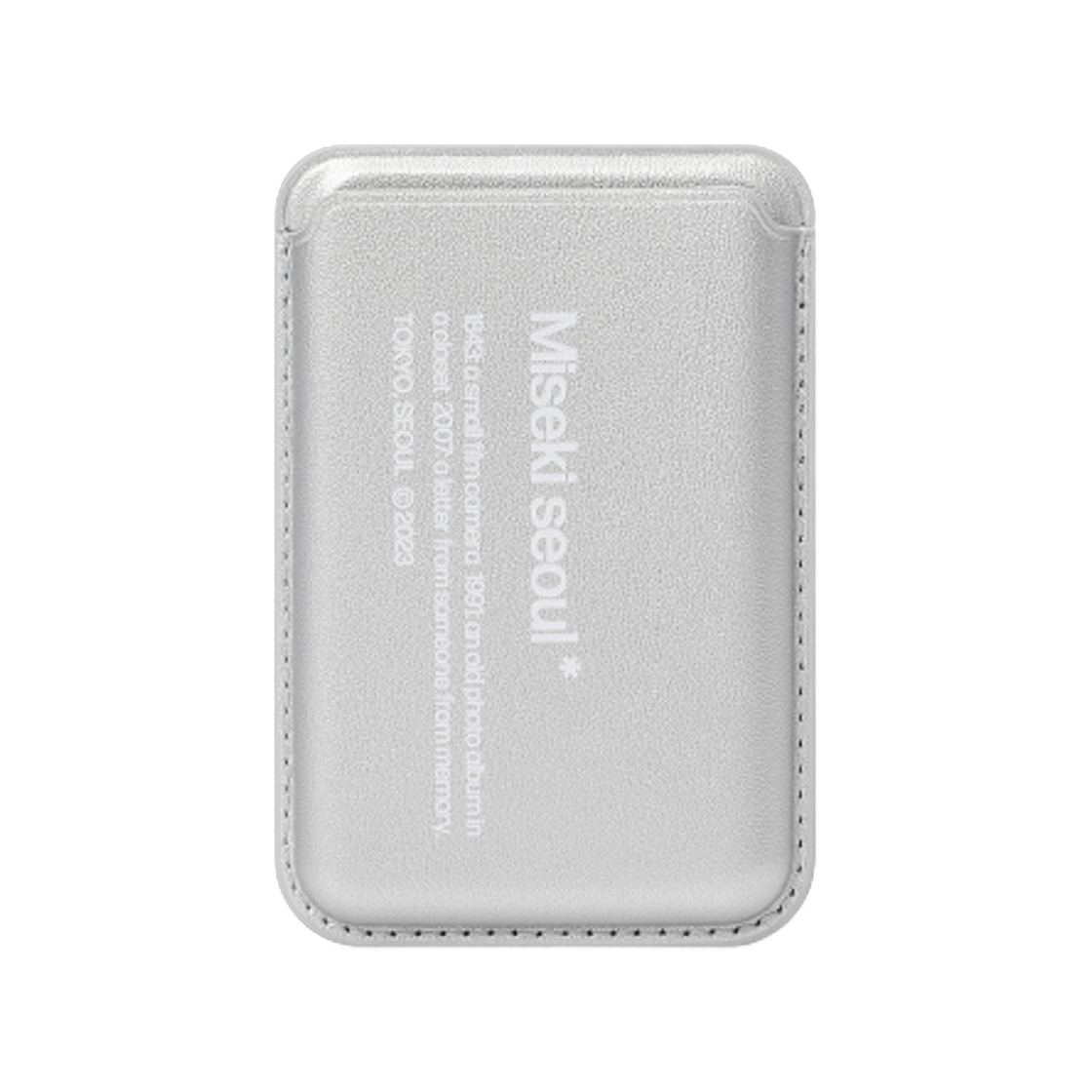 - Miseki Seoul Graphic MagSafe Wallet Silver