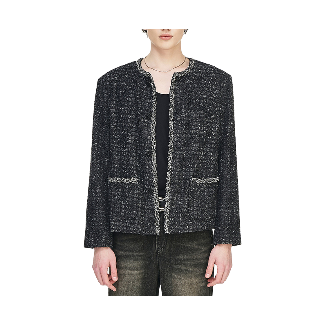 더그레이티스트 데님 트위드자켓 블랙(The Greatest Denim Tweed Jacket Black) - 2
