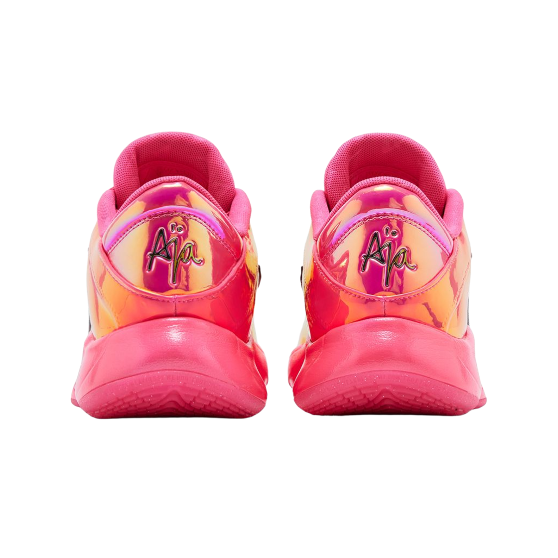 (W) 나이키 x 에이자 윌슨 에이원 LX 올스타 워닝 라벨 하이퍼 핑크 블랙((W) Nike x A'ja Wilson A'One LX All-Star Warning Label Hyper Pink Black) - 3