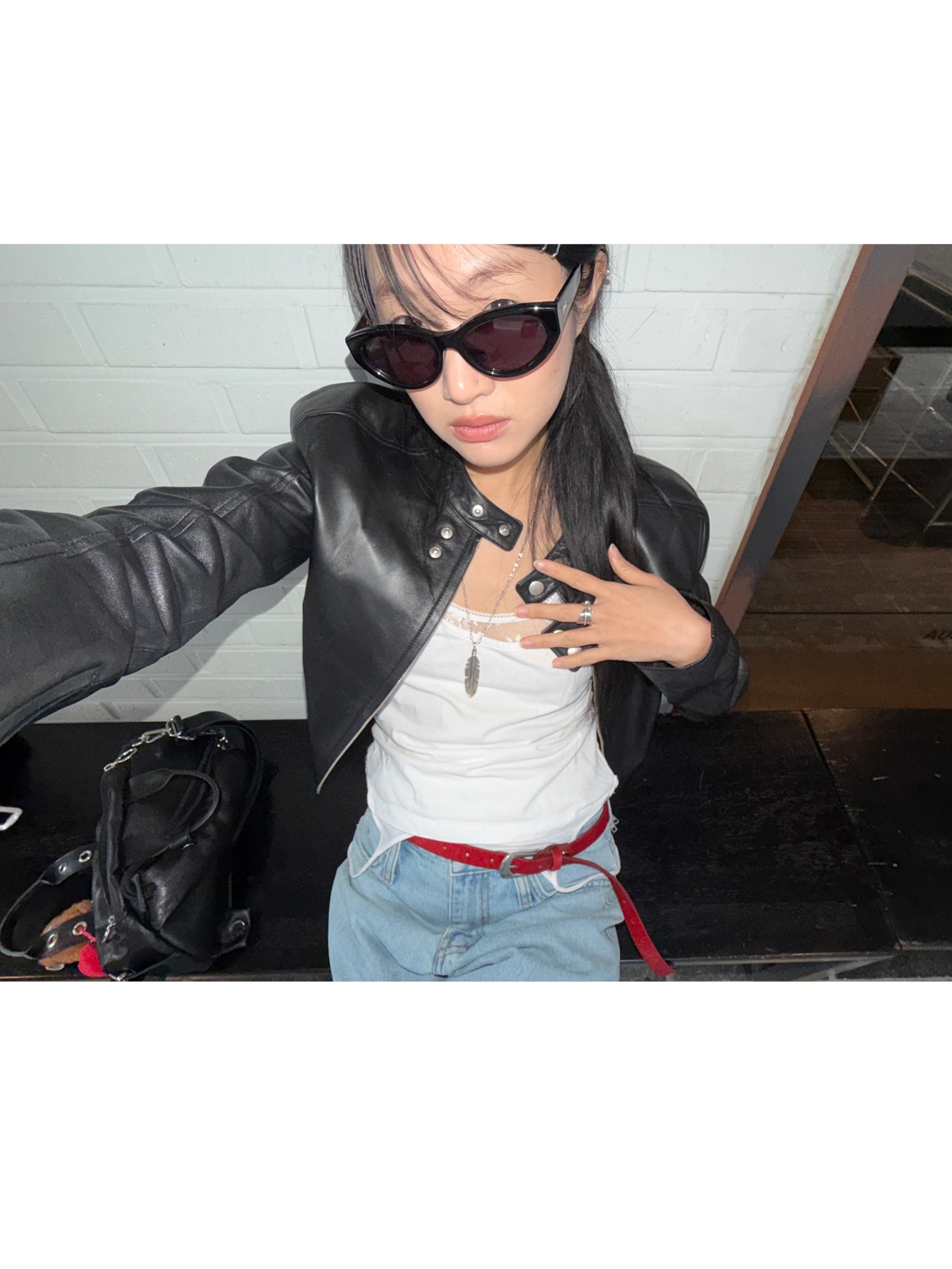 [KREAM 단독] Folk/N Feather Ring Silver - 26SS, [KREAM 단독] Folk/N Feather Necklace Silver - 26SS 착용 스타일 - 6
