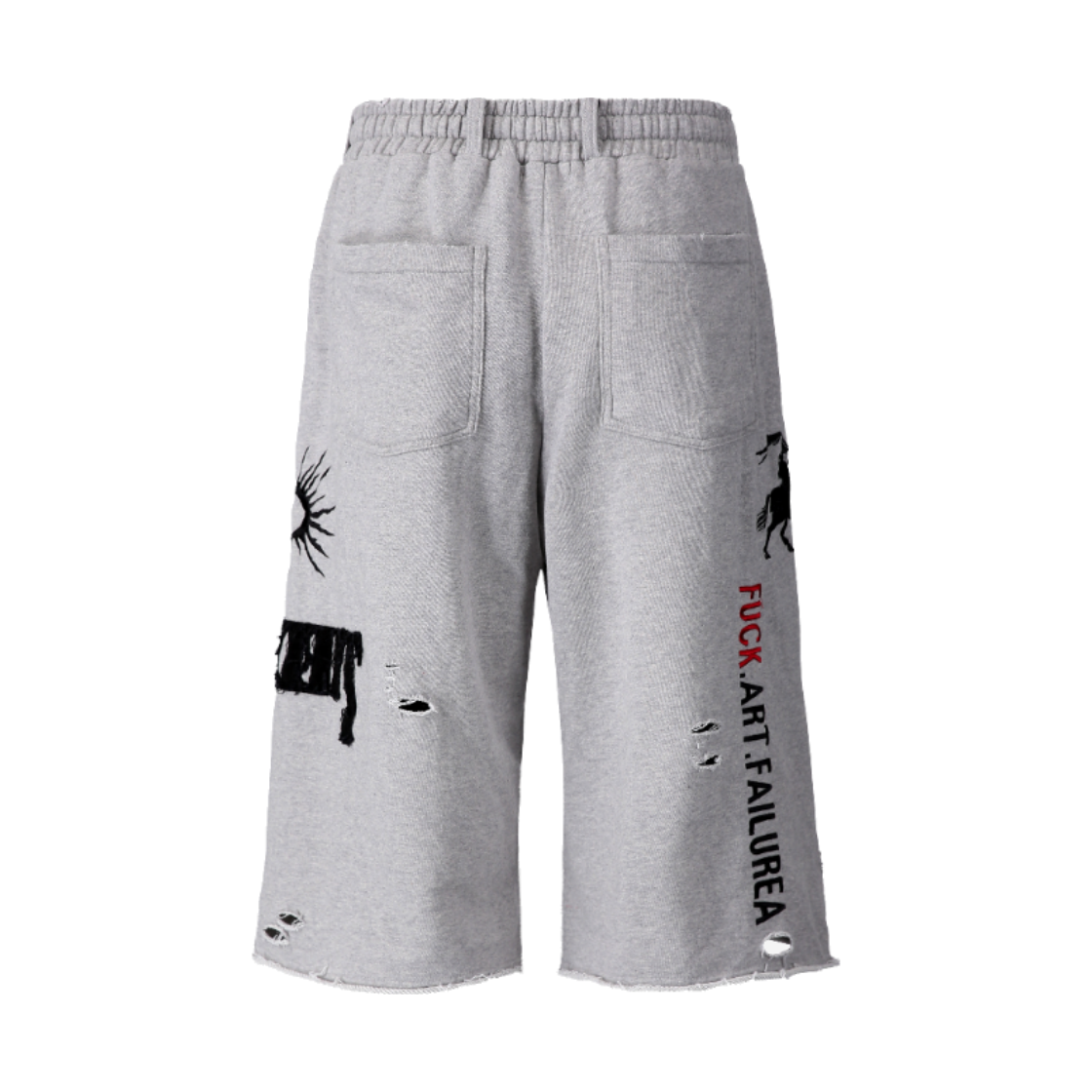 톤얼타이드 에프에이에프 스웻 버뮤다 팬츠 그레이(tornortied F.A.F Sweat Bermuda Pants
Gray) - 4