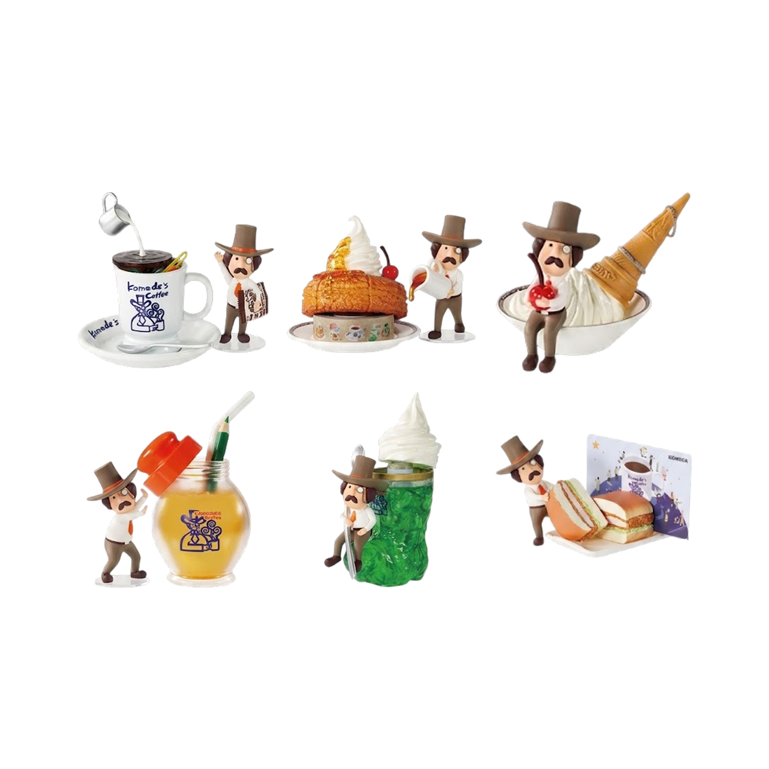 리멘트 데스큐 잠시 휴식 데스크 de 코메다 커피점 데스크탑 (6개입)(Re-Ment DesQ Komeda Coffee Shop Desktop Figure (6 Blind Boxes)) - 2