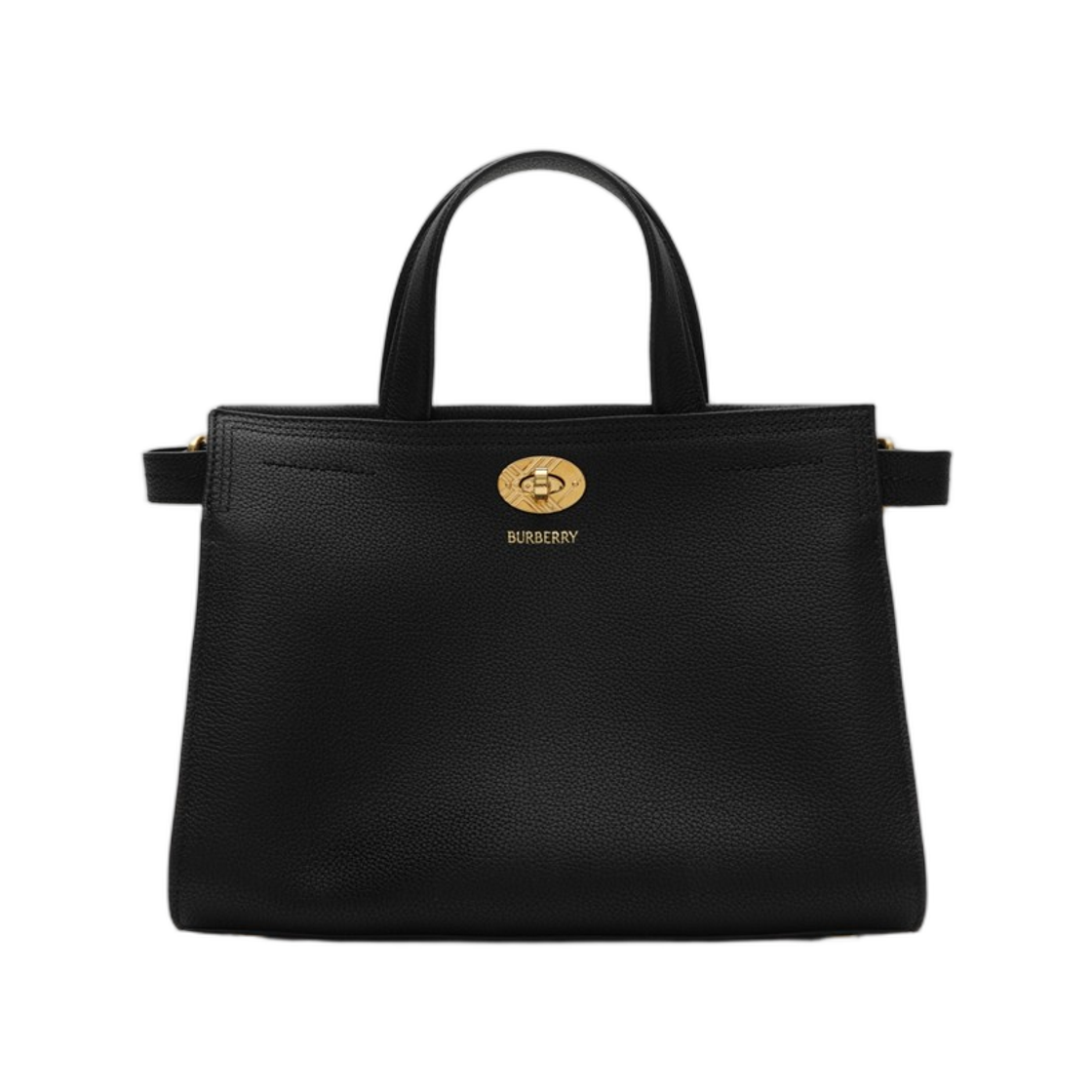 8129092 Burberry Mini Cotswolds Check Tote Black