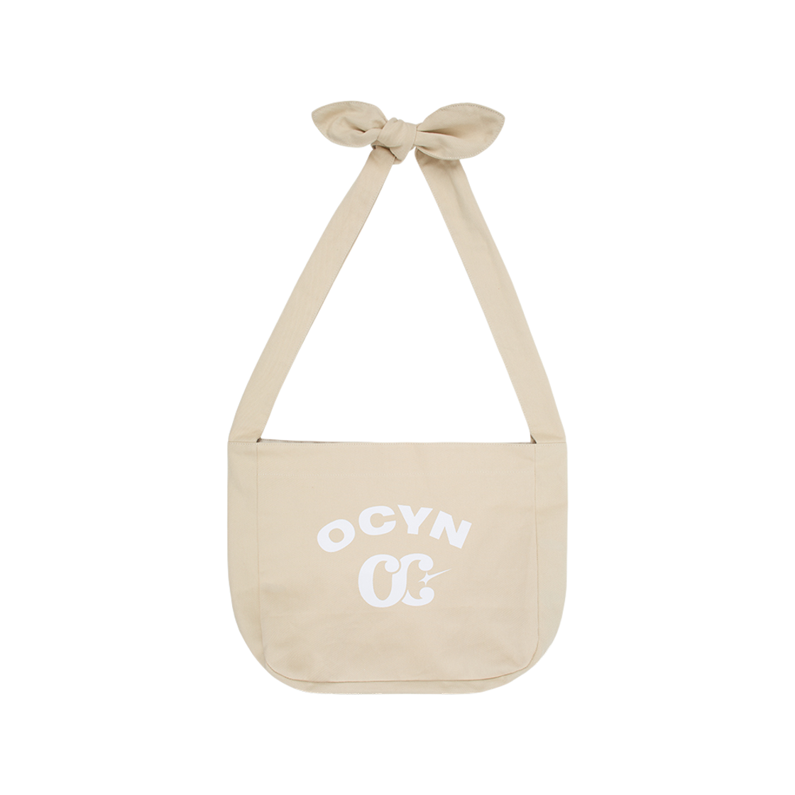 오브콜스와이낫 리본 타이드 숄더백 아이보리(ofcoursewhynot Ribbon Tied Shoulder Bag Ivory)