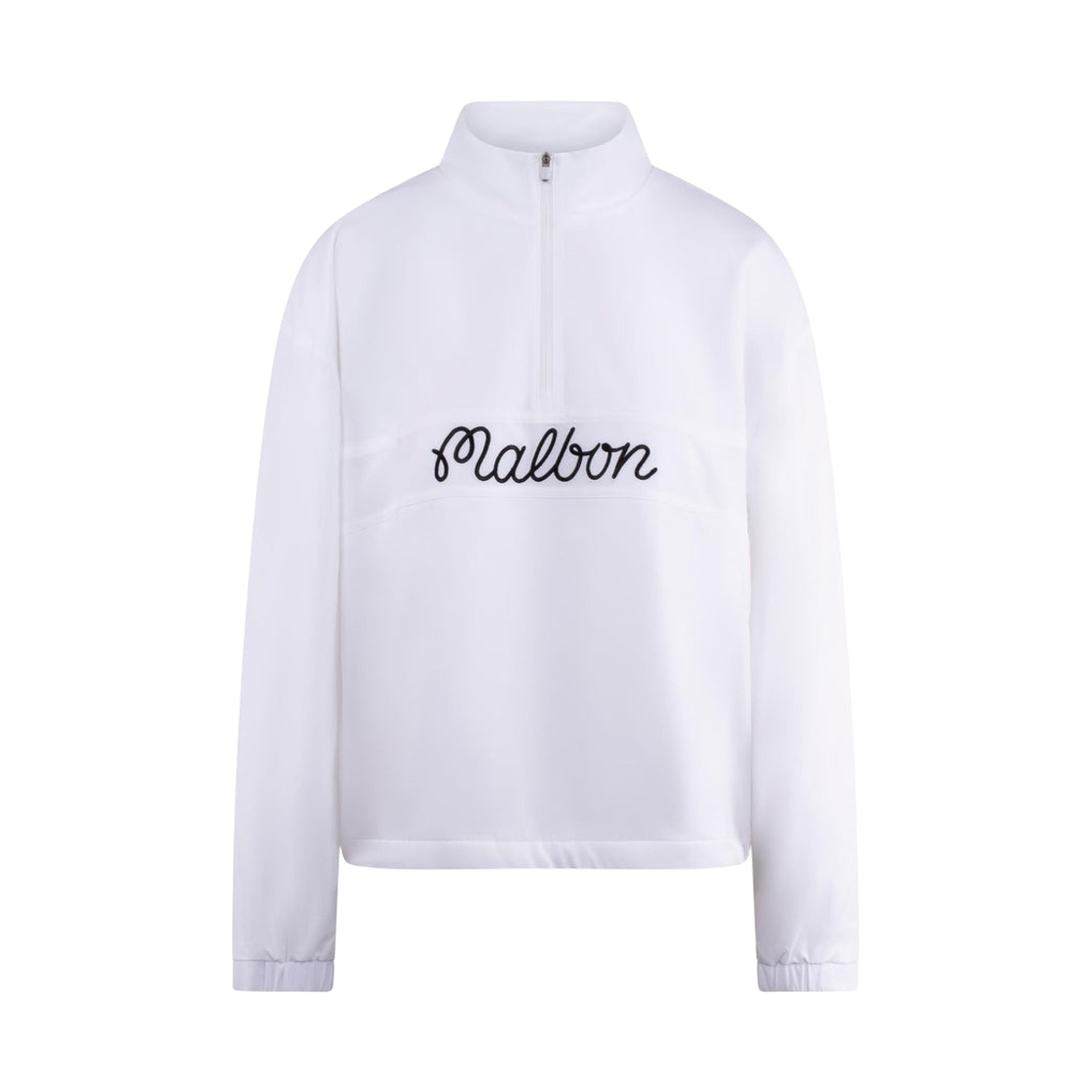 (W) 말본 골프 크로스코트 윈드브레이커 화이트((W) Malbon Golf Crosscourt Windbreaker White) - 1