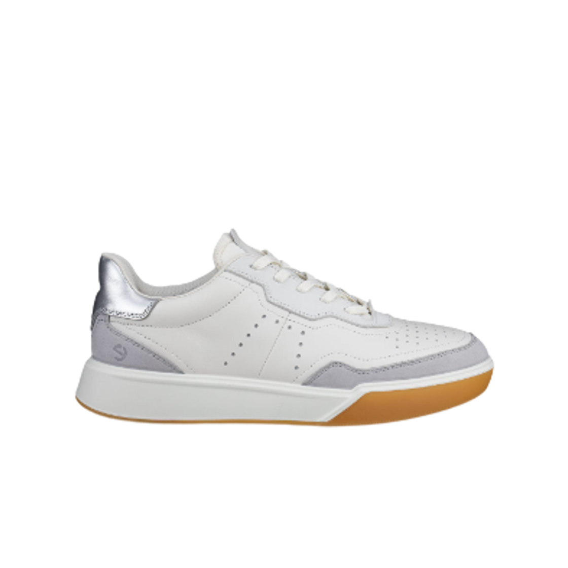 (W) 에코 스트리트 코트 스니커즈 화이트((W) Ecco Street Court Sneakers White)
