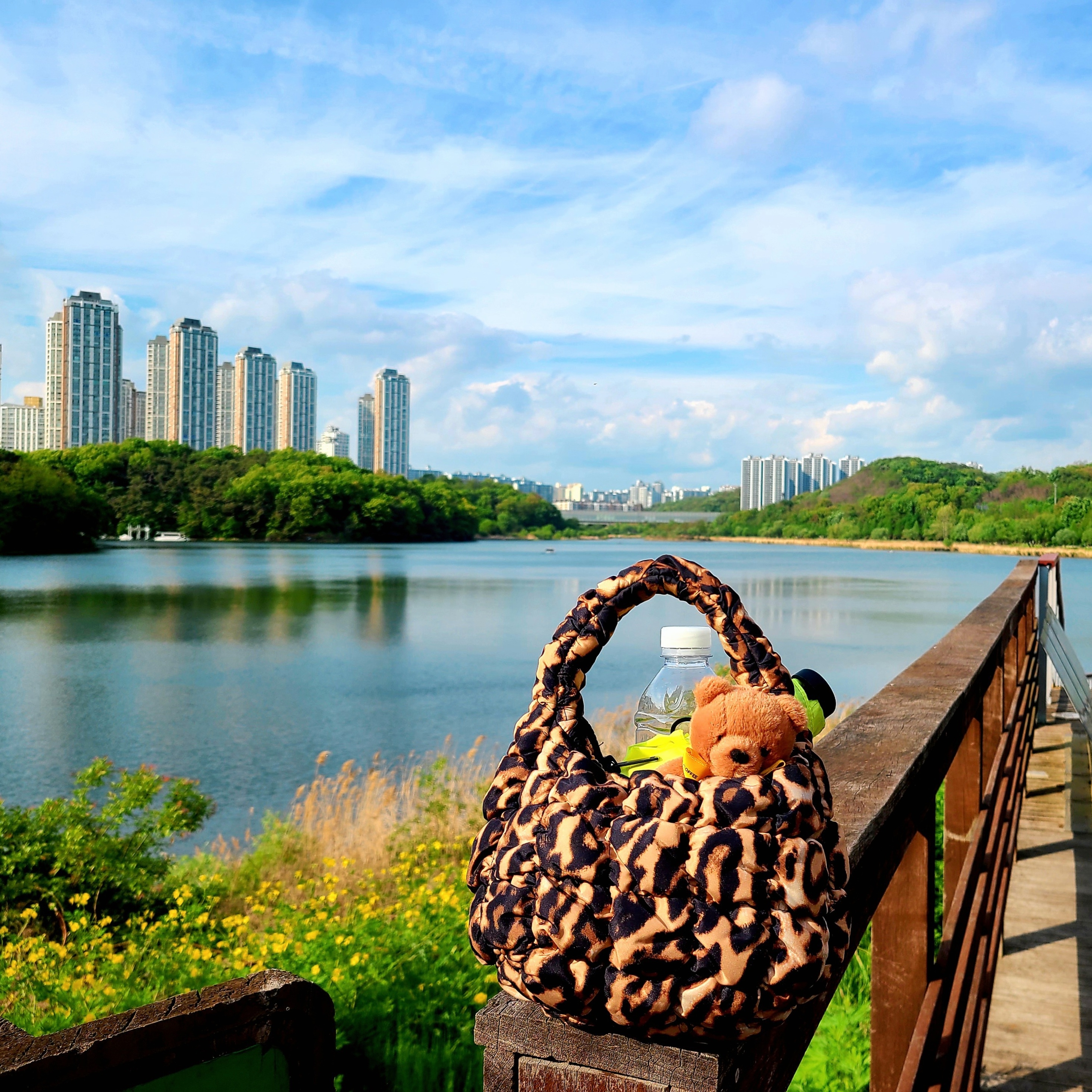 COS Quilted Micro Bag Leopard 착용 스타일 - 2