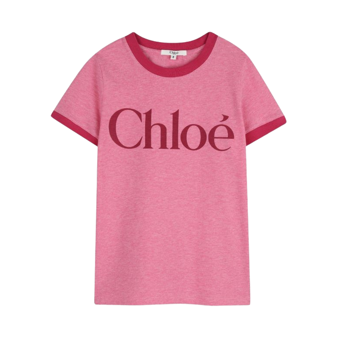 (키즈) 끌로에 로고 프린트 티셔츠 푸시아((Kids) Chloe Logo Print T-Shirt Fuchsia)
