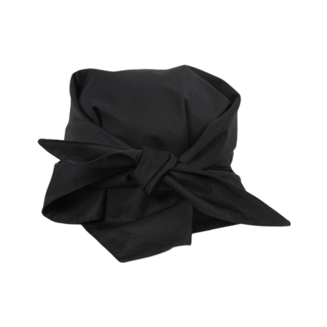 미세키서울 타이 업 스카프 반다나 캡 블랙(Miseki Seoul Tie Up Scarf Bandana Cap Black) - 2