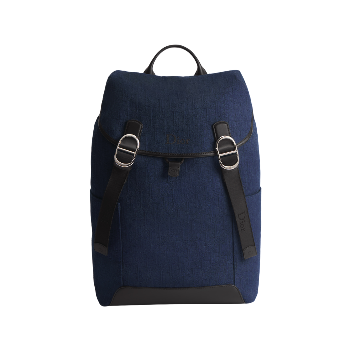 1DBBA259SLD-H598 Dior Jet Flap Backpack Dior Oblique Jacquard Navy Blue