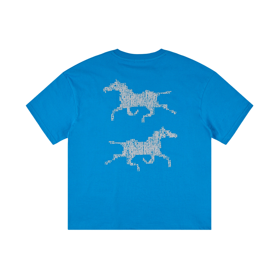 노디 시스템 에러 호스 크롭 티 사파이어 블루(NODI System Error Horse Crop Tee Sapphire Blue) - 2