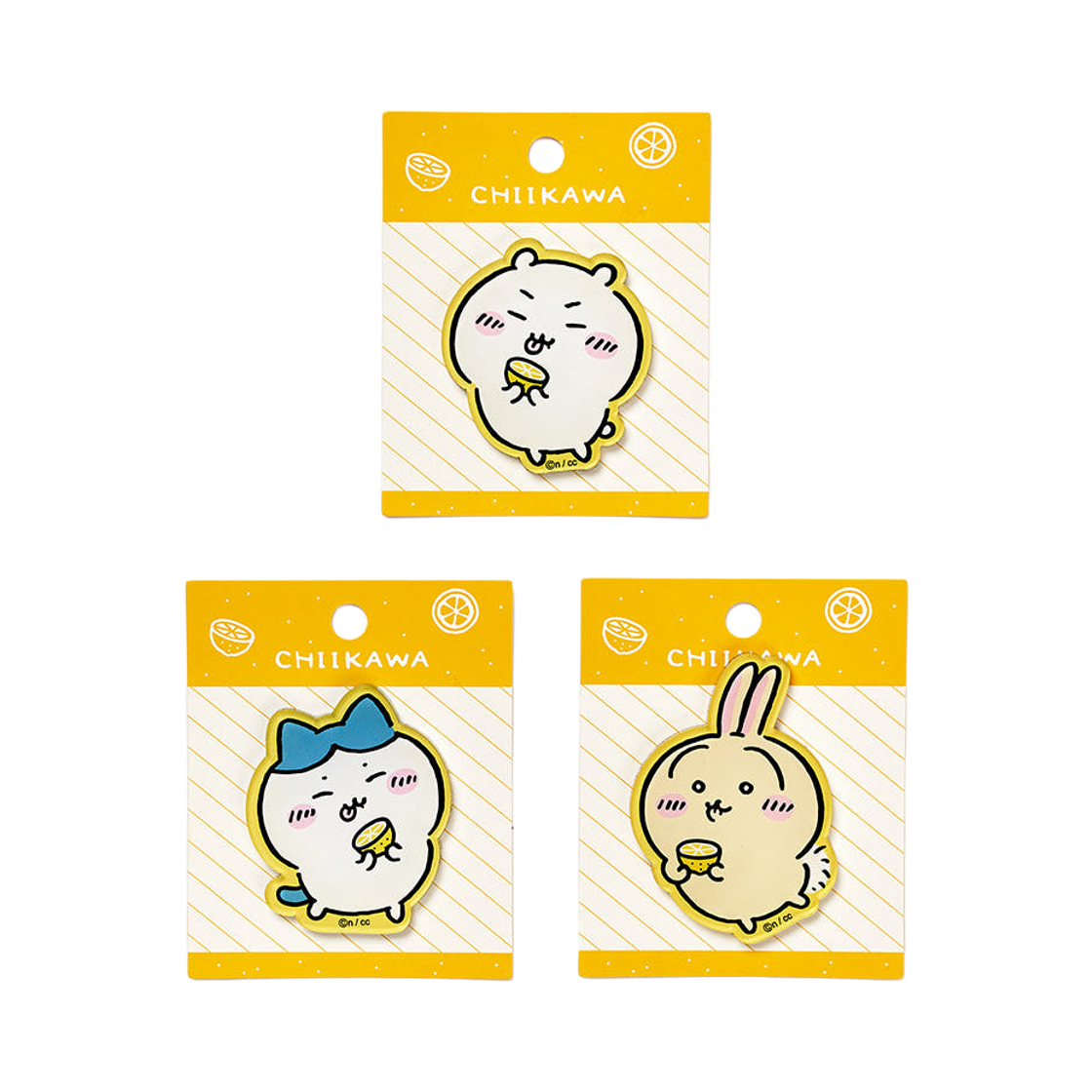 대원미디어 먼작귀 캐릭터 레몬 아크릴 스티커 3종(Daewonmedia Chiikawa Acrylic Deco Sticker Lemon 3 Type)