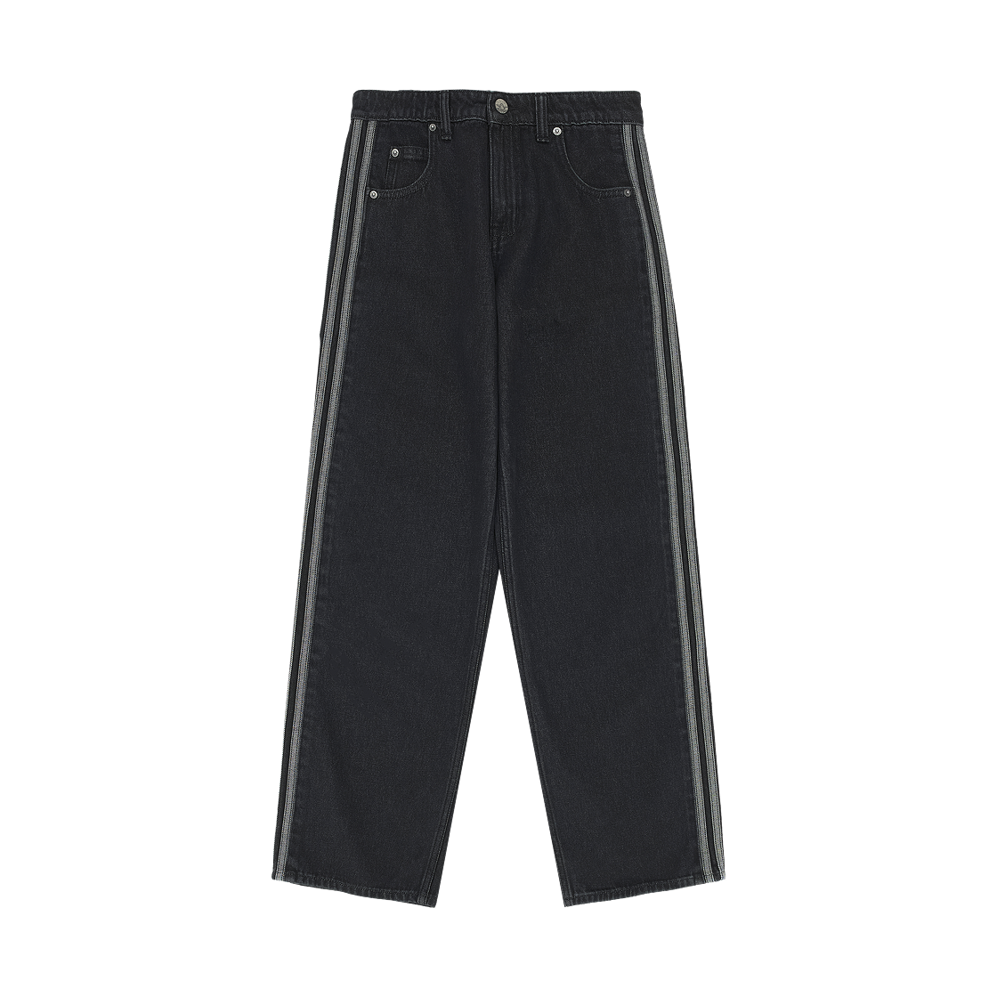 아디다스 파이어버드 아디컬러 데님 팬츠 블랙 - US 사이즈(Adidas Firebird Adicolor Denim Pants Black - US Sizing) - 1