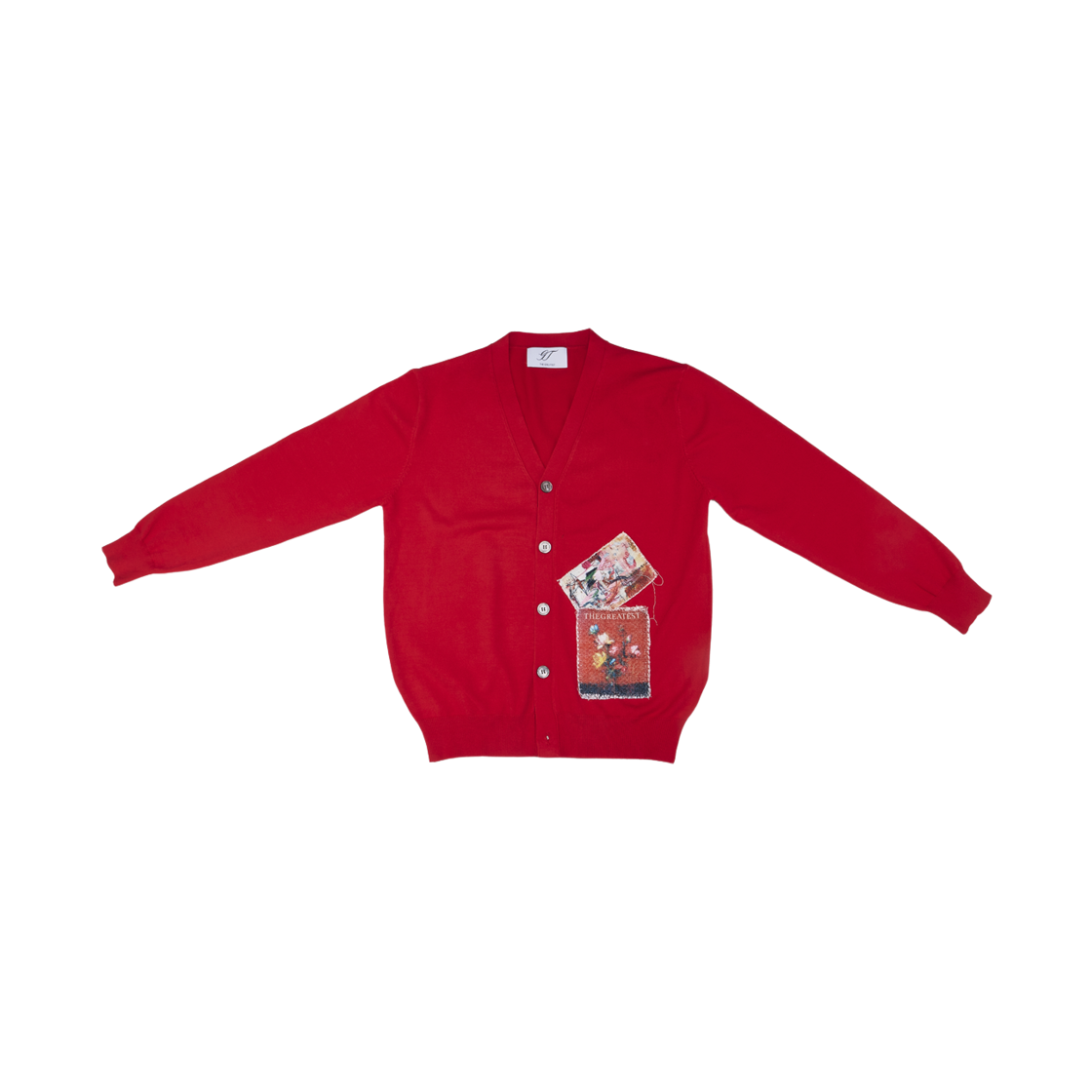 더그레이티스트 레드 패치 가디건 레드(The Greatest Red Patch Cardigan Red)